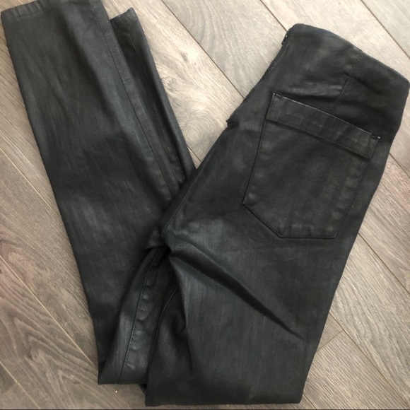 GAP Coated Zip Back Skinny Jeans Size 27 - Picture 4 of 4